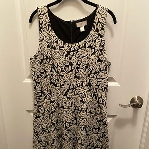 LOFT black and creek floral dress
